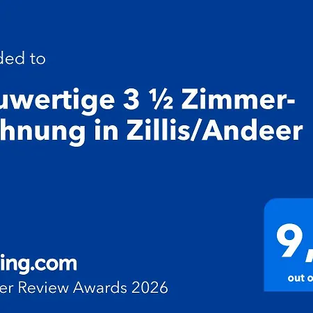 Neuwertige 3 ½ Zimmer-wohnung In Zillis/andeer Apartment *